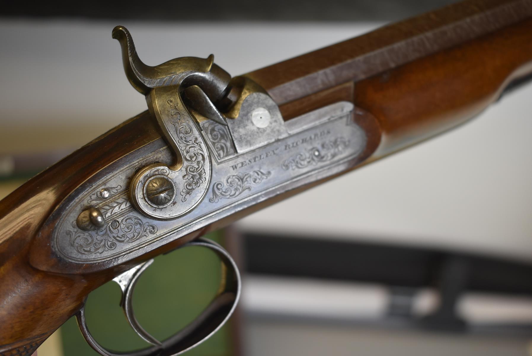 A GOOD CASED PAIR OF .600 CALIBRE PERCUSSION OFFICER'S PISTOLS BY WESTLEY RICHARDS, 9inch sighted - Image 16 of 29