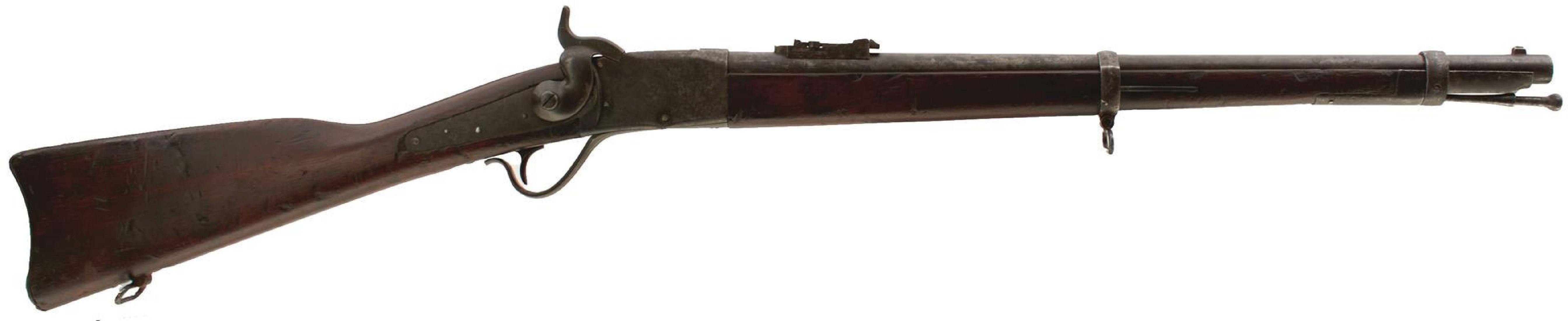 A SCARCE .43 OBSOLETE CALIBRE PEABODY CARBINE, 22.5inch sighted barrel fitted with ramp and ladder