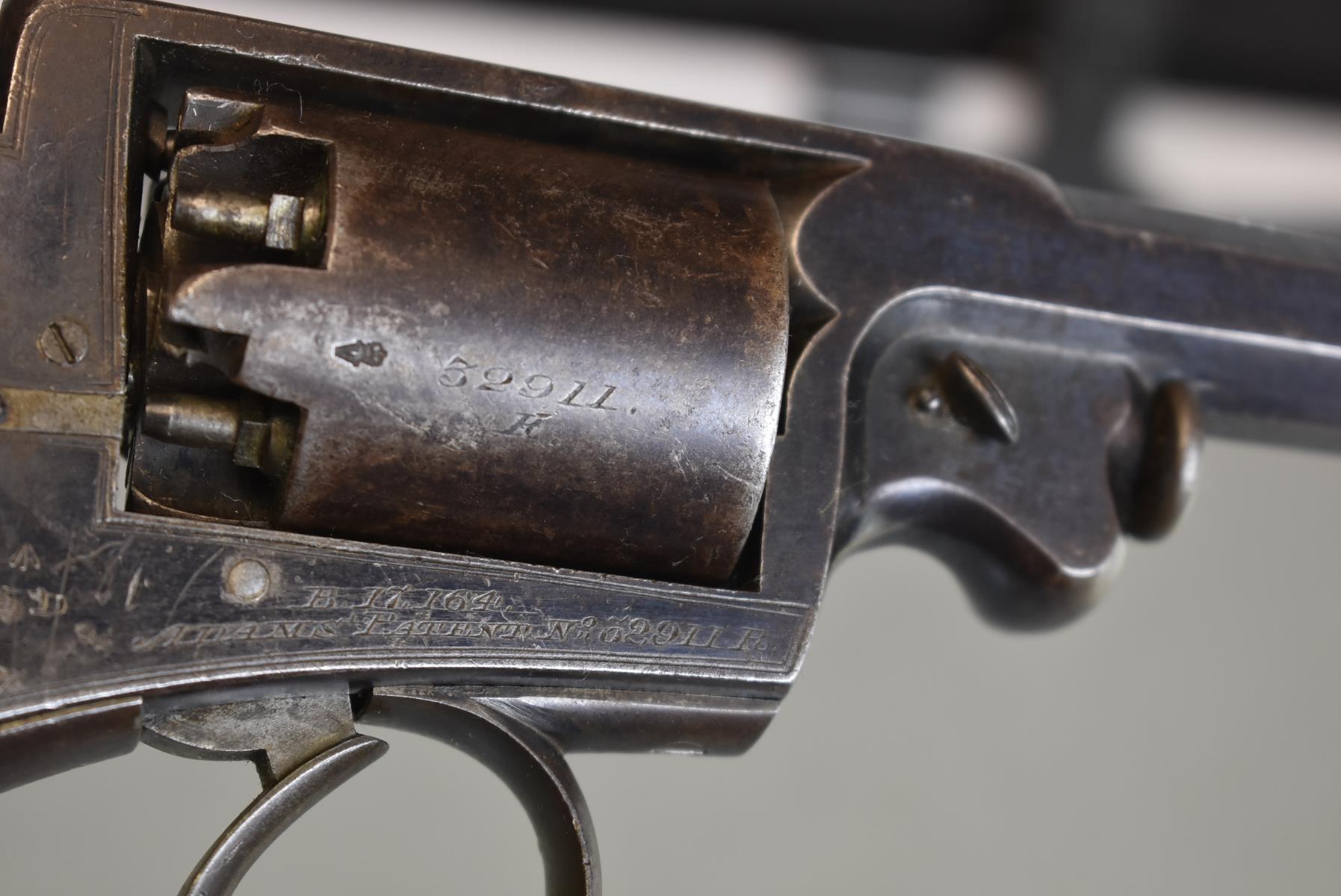 A SCARCE 54-BORE FIVE-SHOT PERCUSSION WAR DEPARTMENT MARKED BEAUMONT ADAMS REVOLVER, 5.75inch - Image 5 of 10