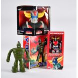 3 Superhero Japan Figuren, Goldorak u.a.