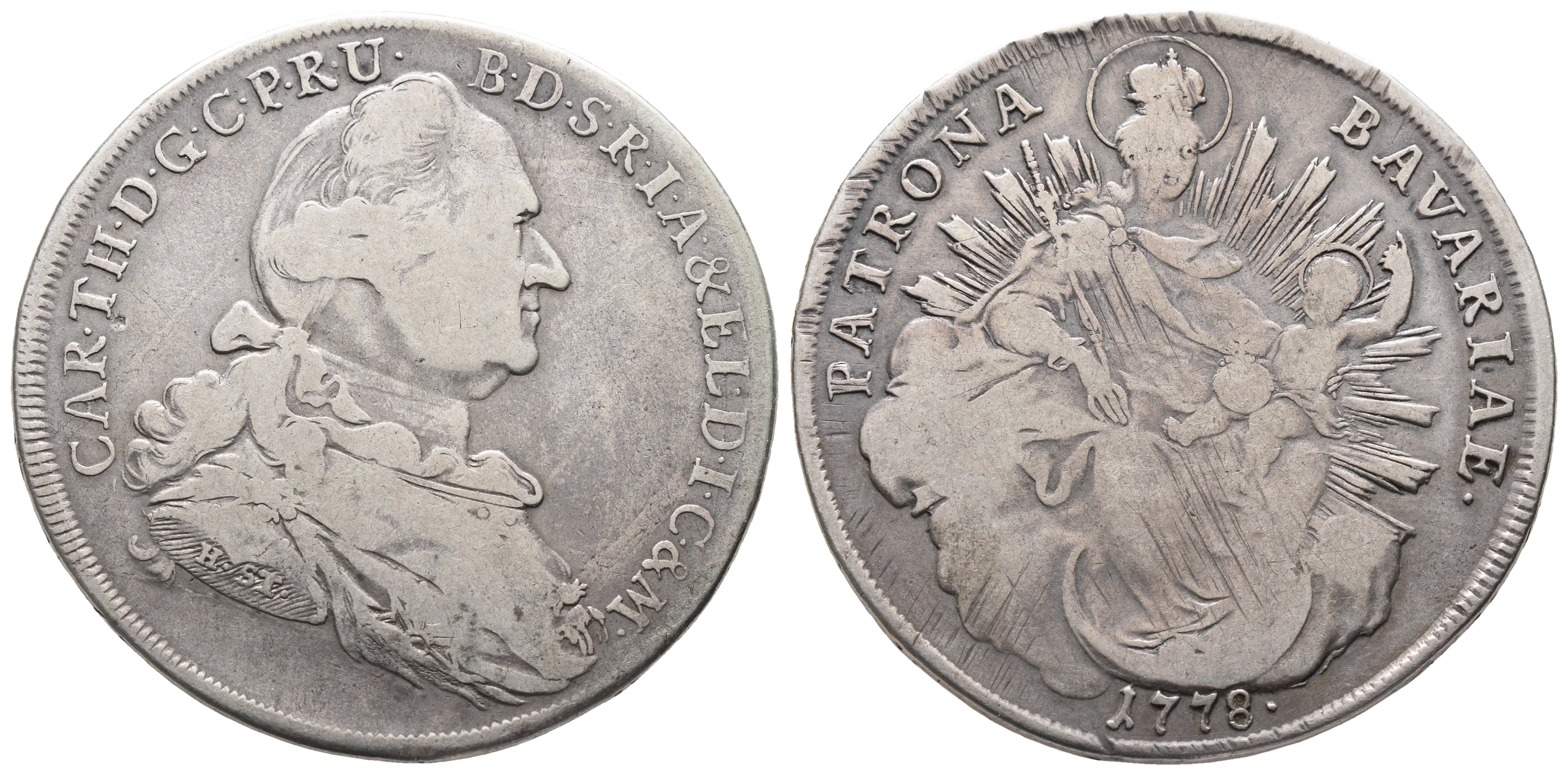 Bayern, Karl Theodor, 1777-1799, Konv.-Taler 1778