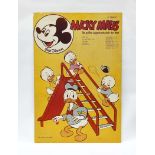 Micky Maus Plakat auf Blech