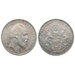 Württemberg, Karl I. 1864-1891, Vereinstaler 1870