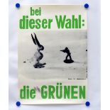 Plakat "Die Grünen" Joseph Beuys 1979