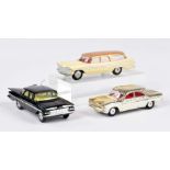 Corgi Toys, Plymouth, Chevrolet Impala + Chevrolet Corvair