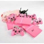 3x PS2 in pink + Zubehör