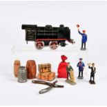 Märklin u.a., Lok 890, Figuren, Ladegut u.a.