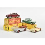 Dinky Toys, 4 Fahrzeuge (Jaguar, Triumph u.a.)