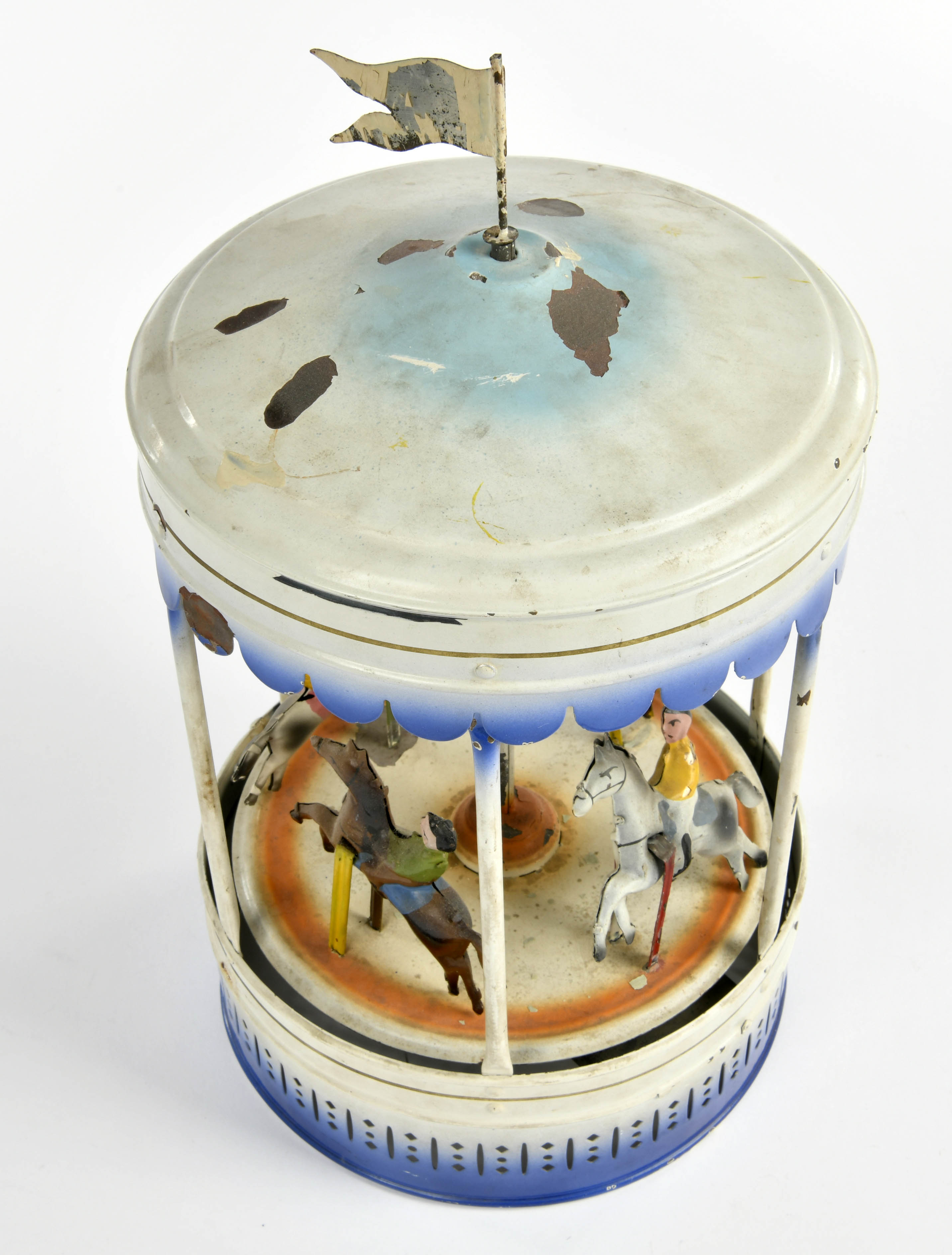 Bing, drive model carousel, Germany pw, 33 cm, tin, severe paint d. - Image 2 of 3