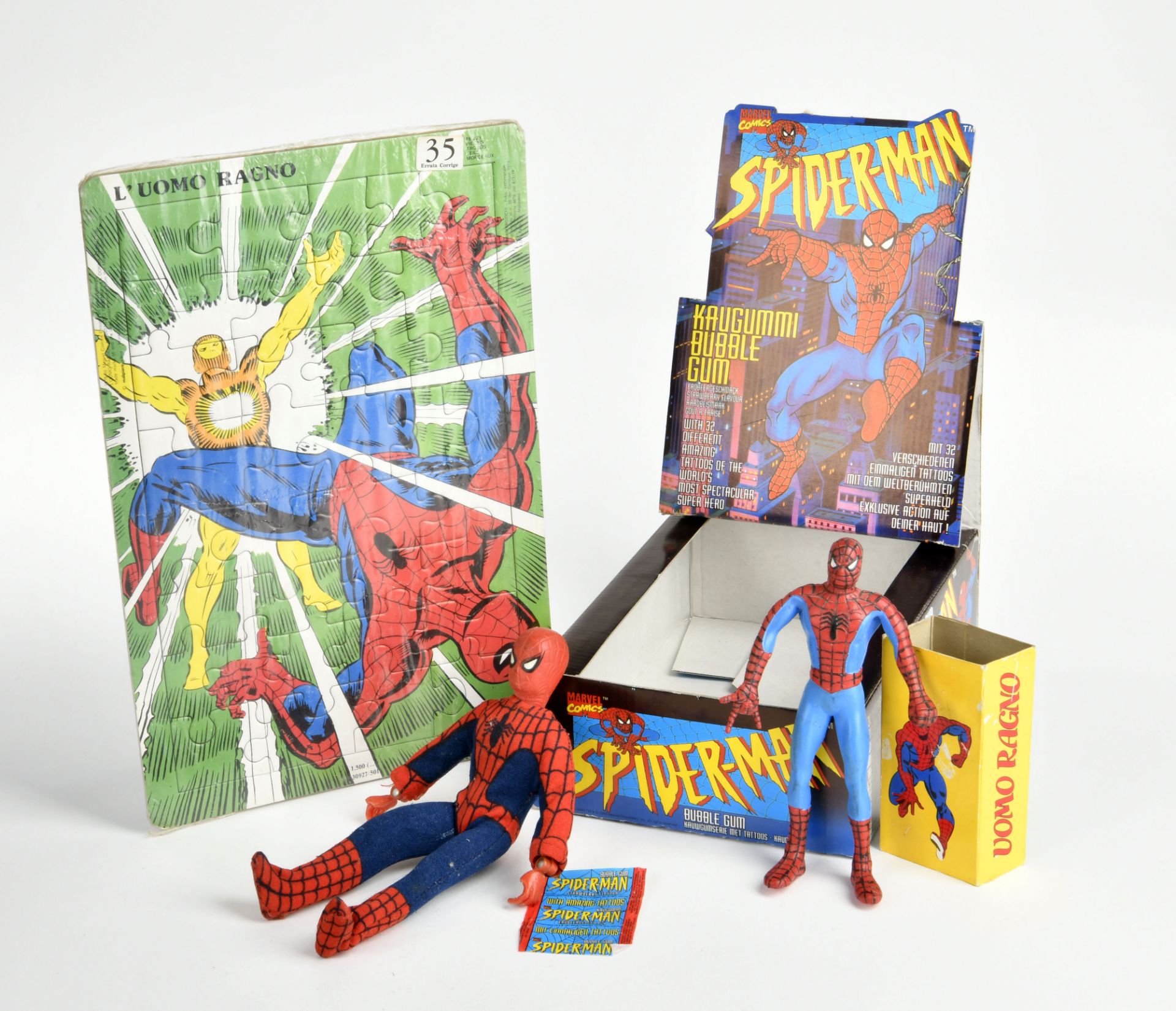 Mego u.a., Spiderman Figuren, Puzzle u.a.