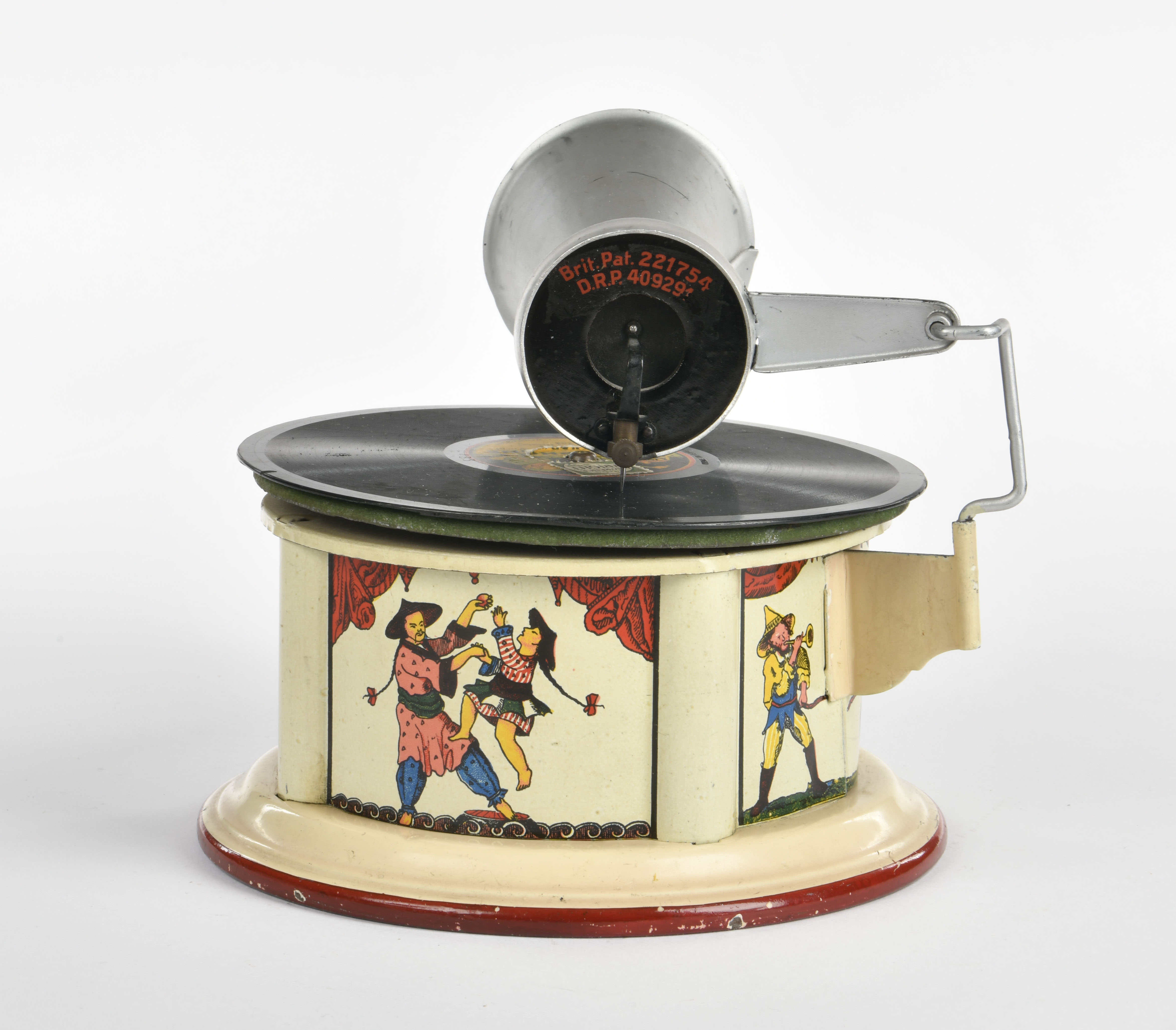 Bing, children gramophone "Kiddyphone", Germany pw, tin, cw ok, min. paint d., with record, C 1-2 - Image 2 of 2
