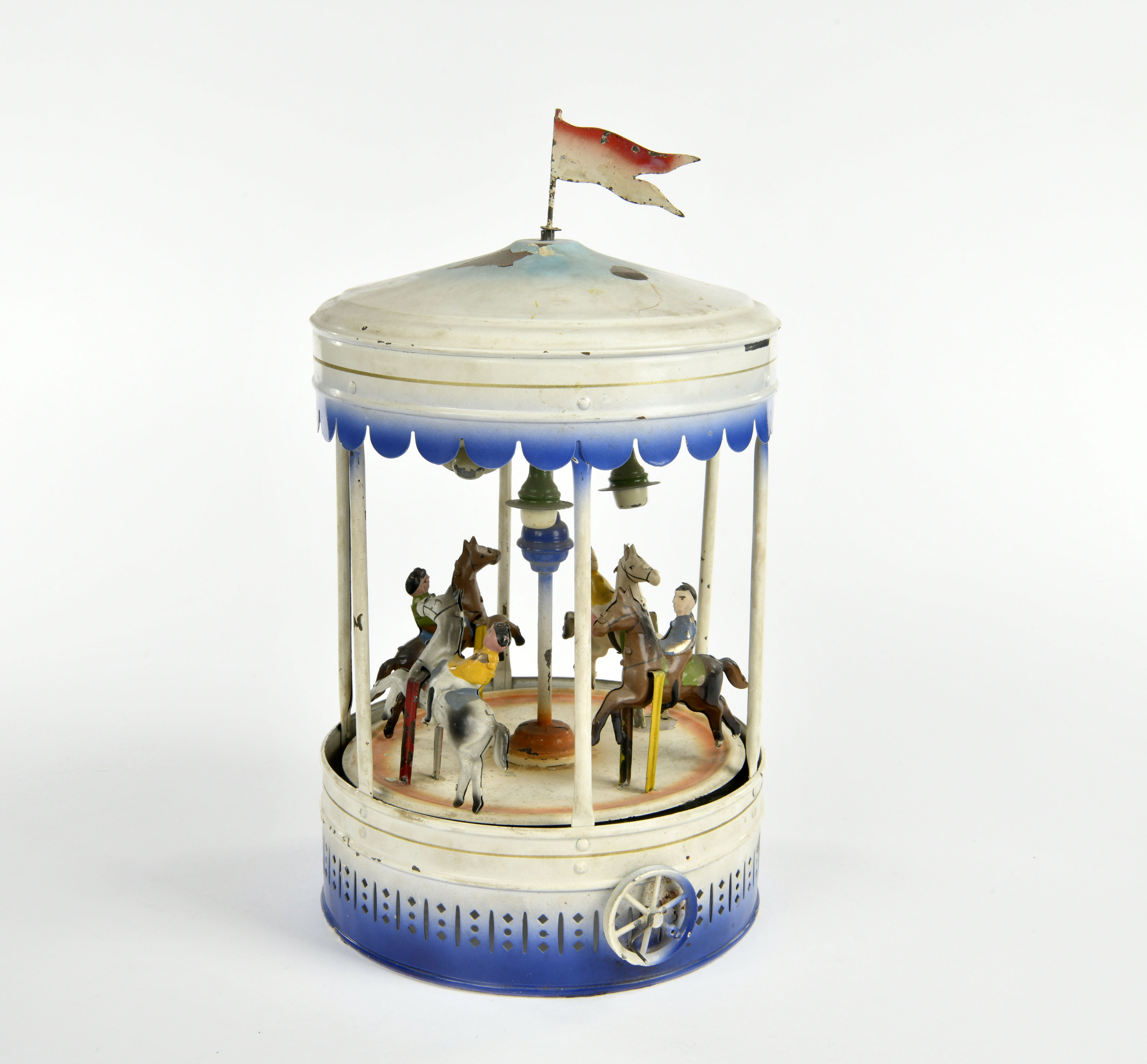 Bing, drive model carousel, Germany pw, 33 cm, tin, severe paint d.