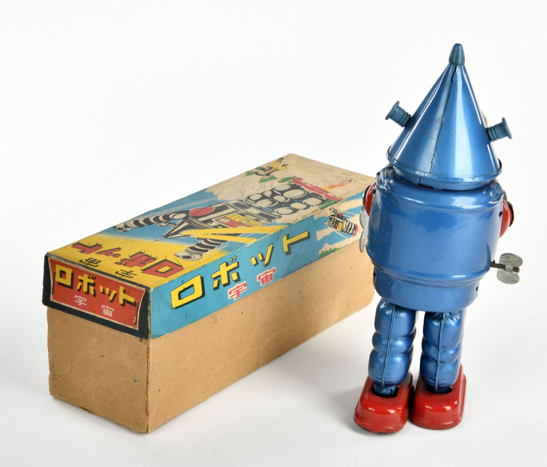 Yonezawa, Conehead Robot, Japan, 22 cm, tin, cw ok, box C 1, C 1 - Image 2 of 3