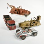 Joustra + Rossignol, 2 Kranwagen, Rennwagen + LKW