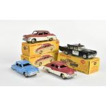 Dinky Toys, 3x Studebaker + US Police Car