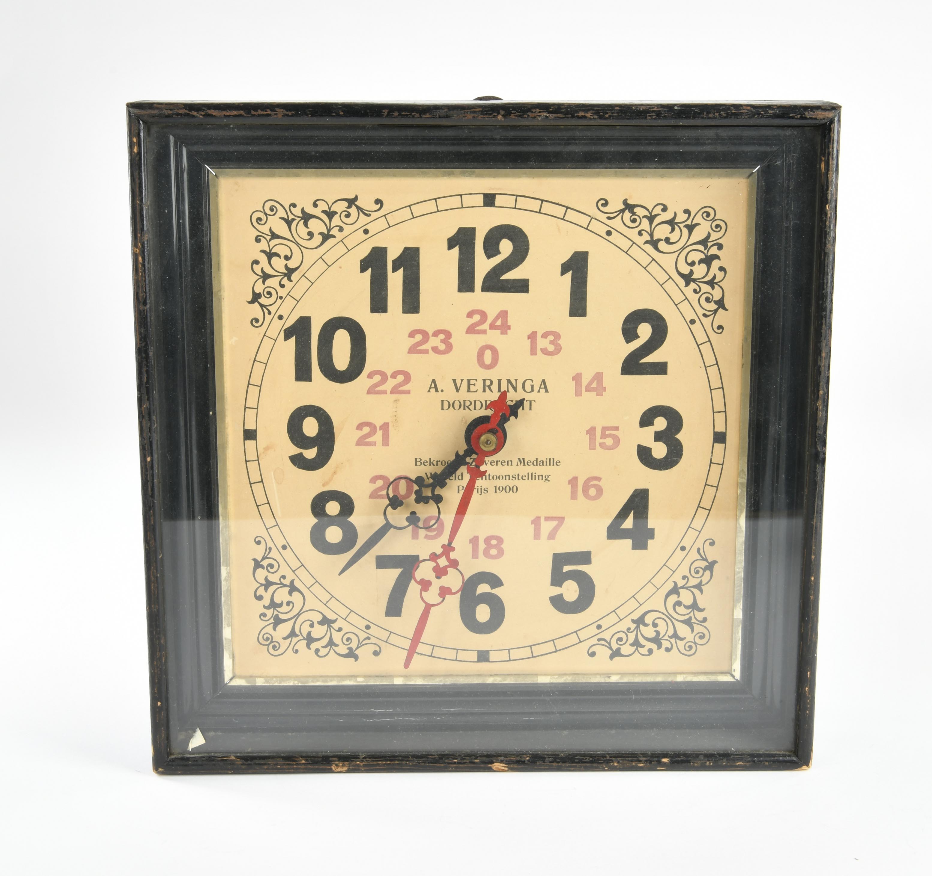 Veringa, decoration clock without clockwork, 36x36 cm, paint d.