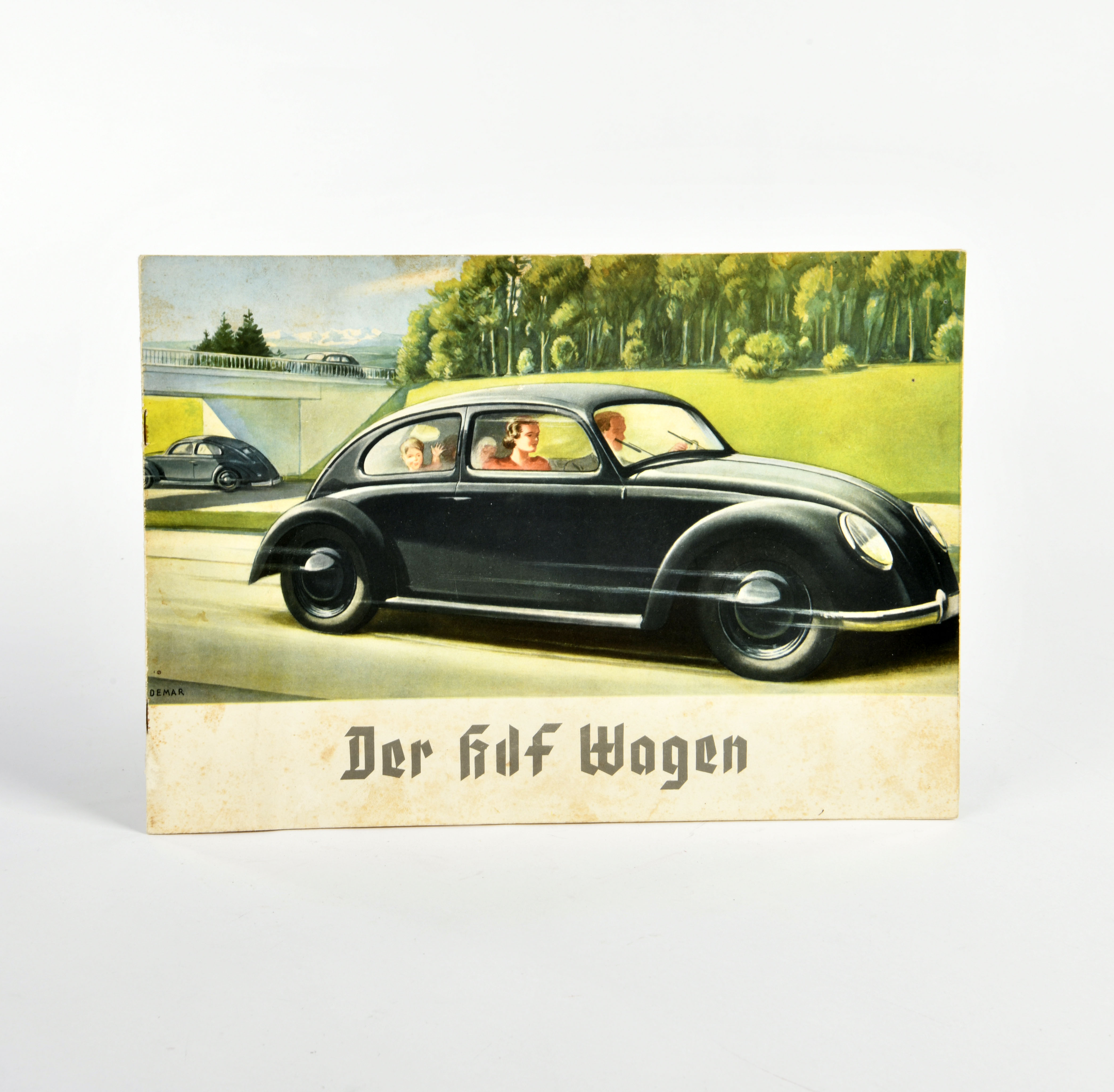 VW Käfer original brochure "Der KdF Wagen", Germany pw, 6 pages, traces of age