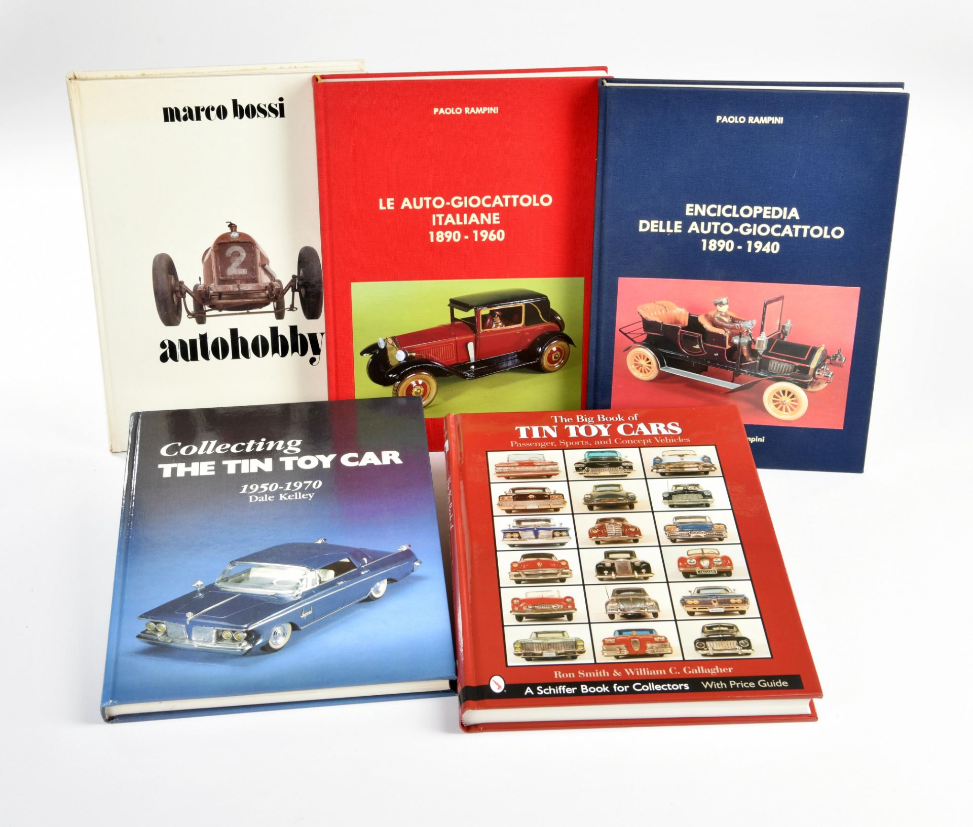 Rampini, Bossi, Kelley: 5 Bücher "Tin Toy Cars"