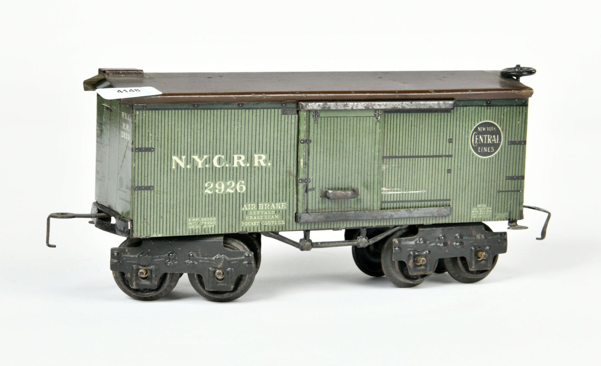 Märklin, high-sided wagon 2926, Germany pw, gauge 0, min. paint d., otherwise good condition - Image 2 of 3