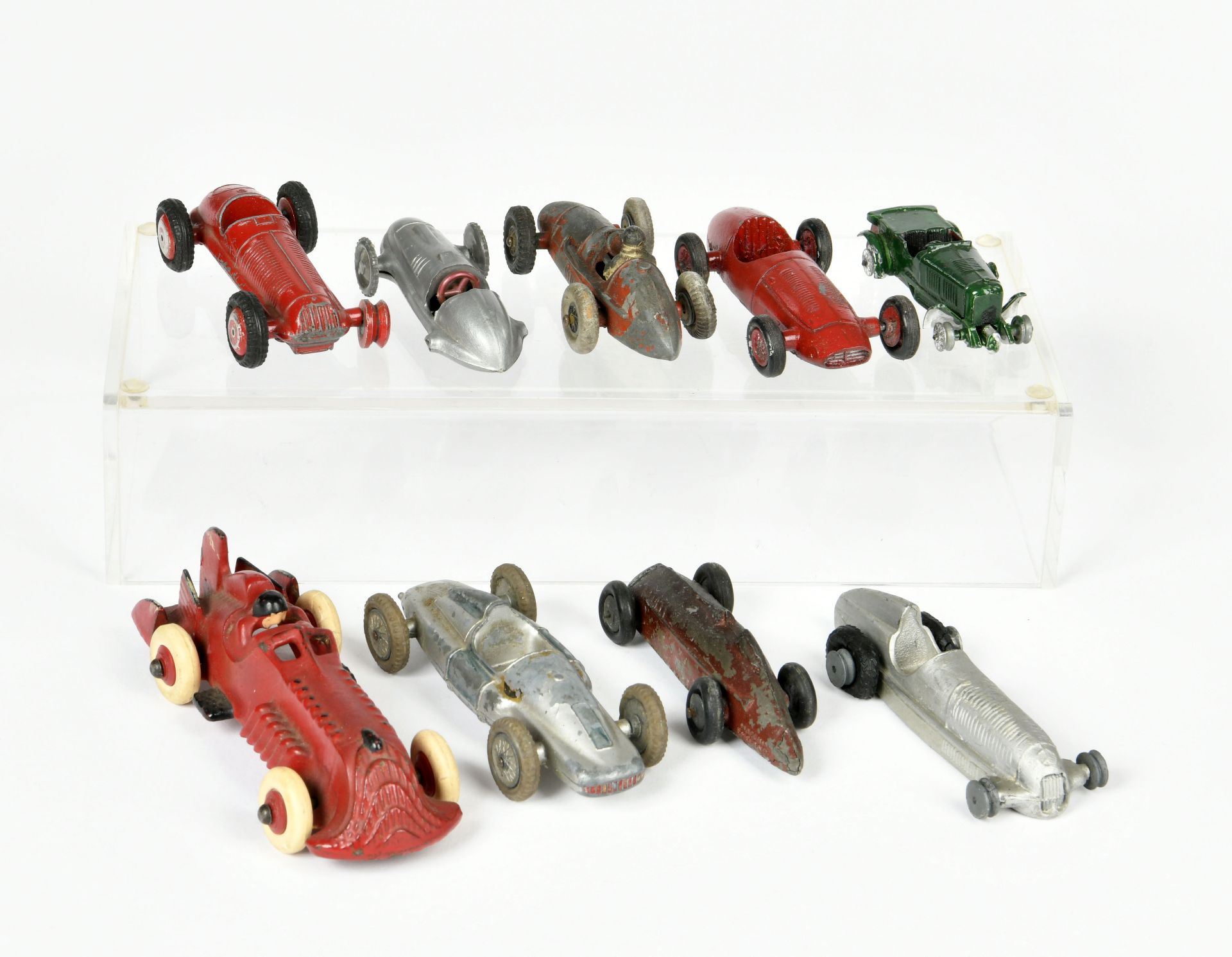 Mercury a.o., buncdle of racing cars, mostly 1:43, diecast, most of them with defects, please