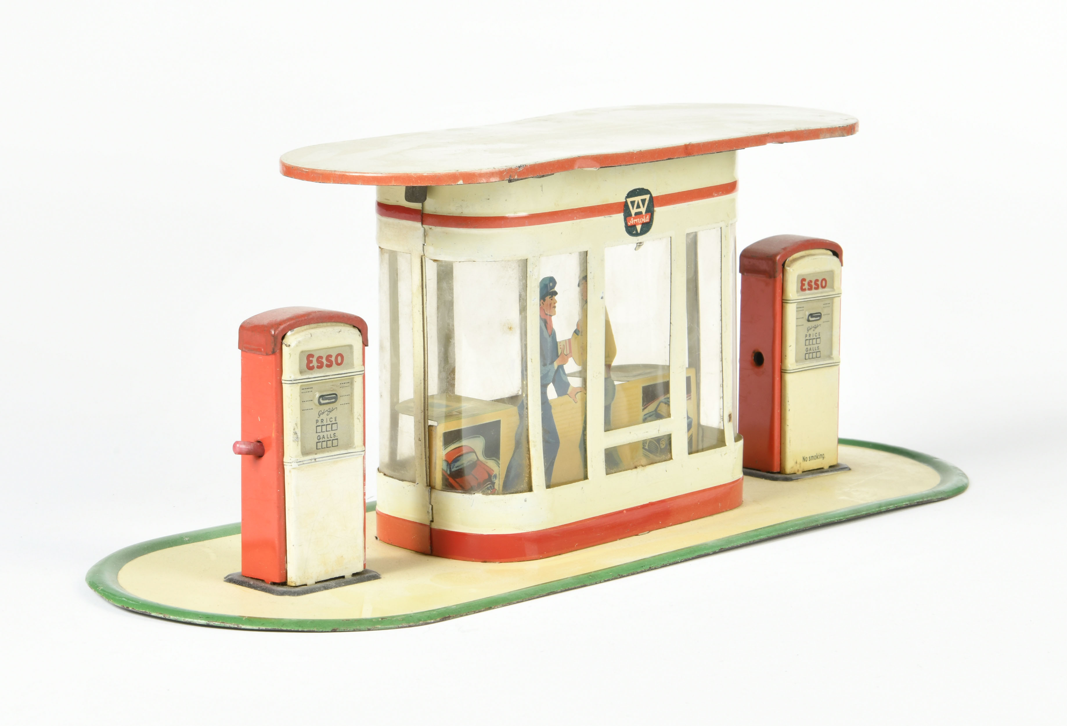 Arnold, ESSO petrol station, W.-Germany, 36 cm, tin, paint d., C 2- - Image 2 of 2