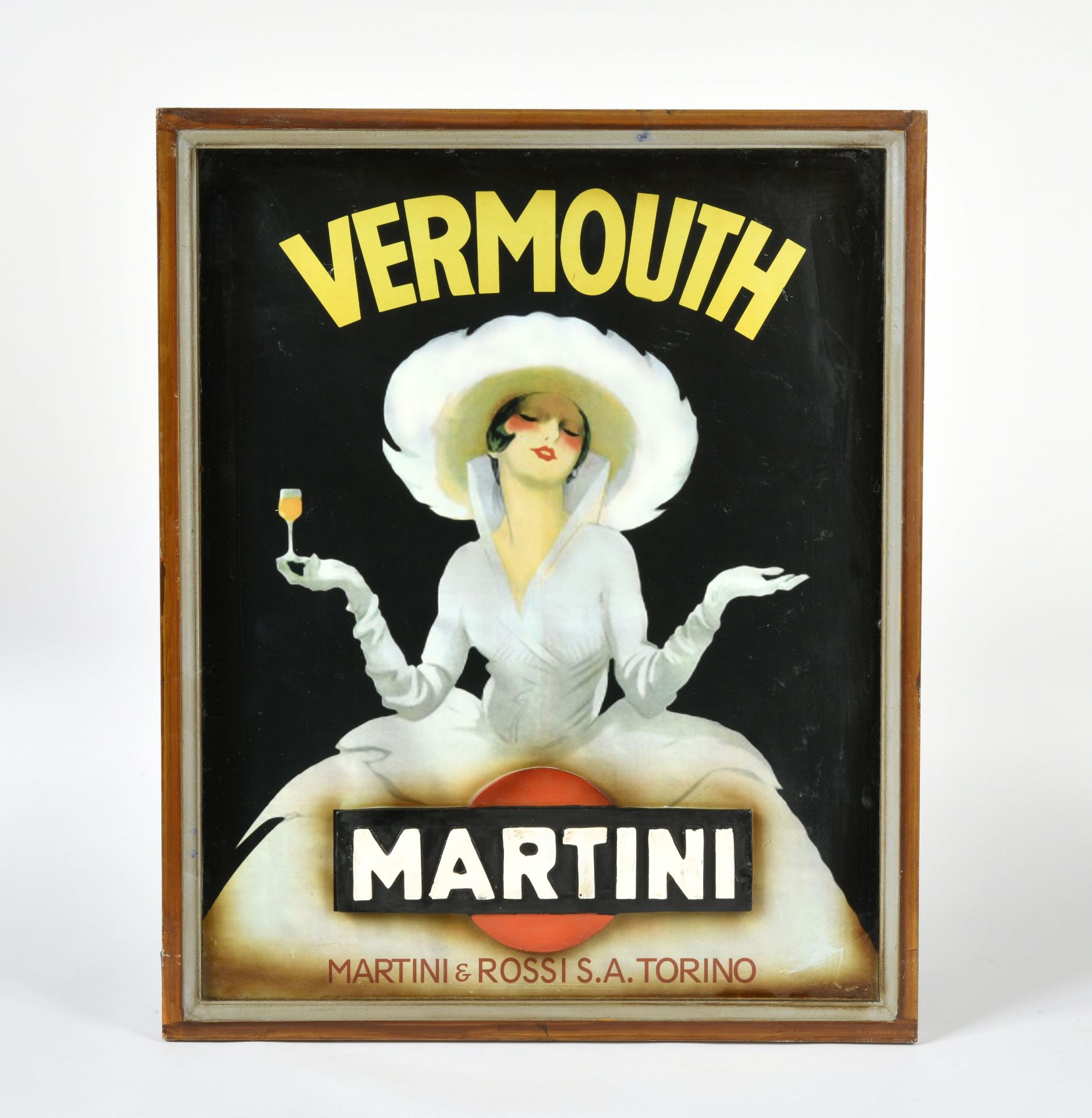 Advertising sign "Martini" 1975, 45x56 cm
