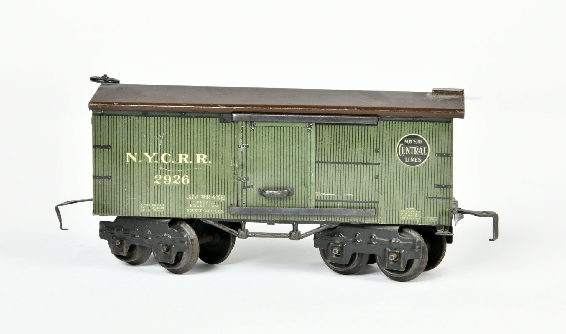 Märklin, high-sided wagon 2926, Germany pw, gauge 0, min. paint d., otherwise good condition