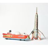 Space Fahrzeug Interkozmosz + Rakete Holdraketa