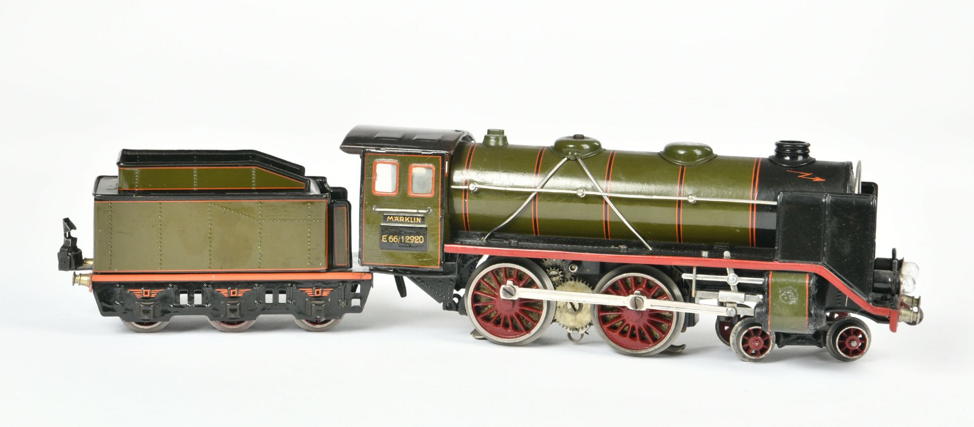 Märklin, loco E 66/12920, Germany pw, gauge 0, paint refinsihed on front of the kettle, otherwise