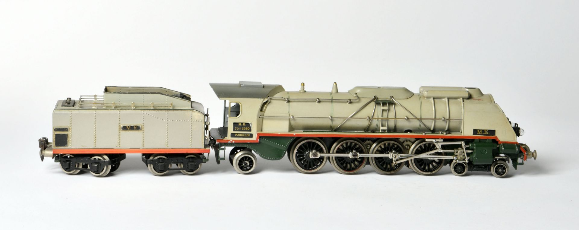Märklin, loco ME 70/12920, Germany pw, gauge 0, paint d. on tender, otherwise very good condition