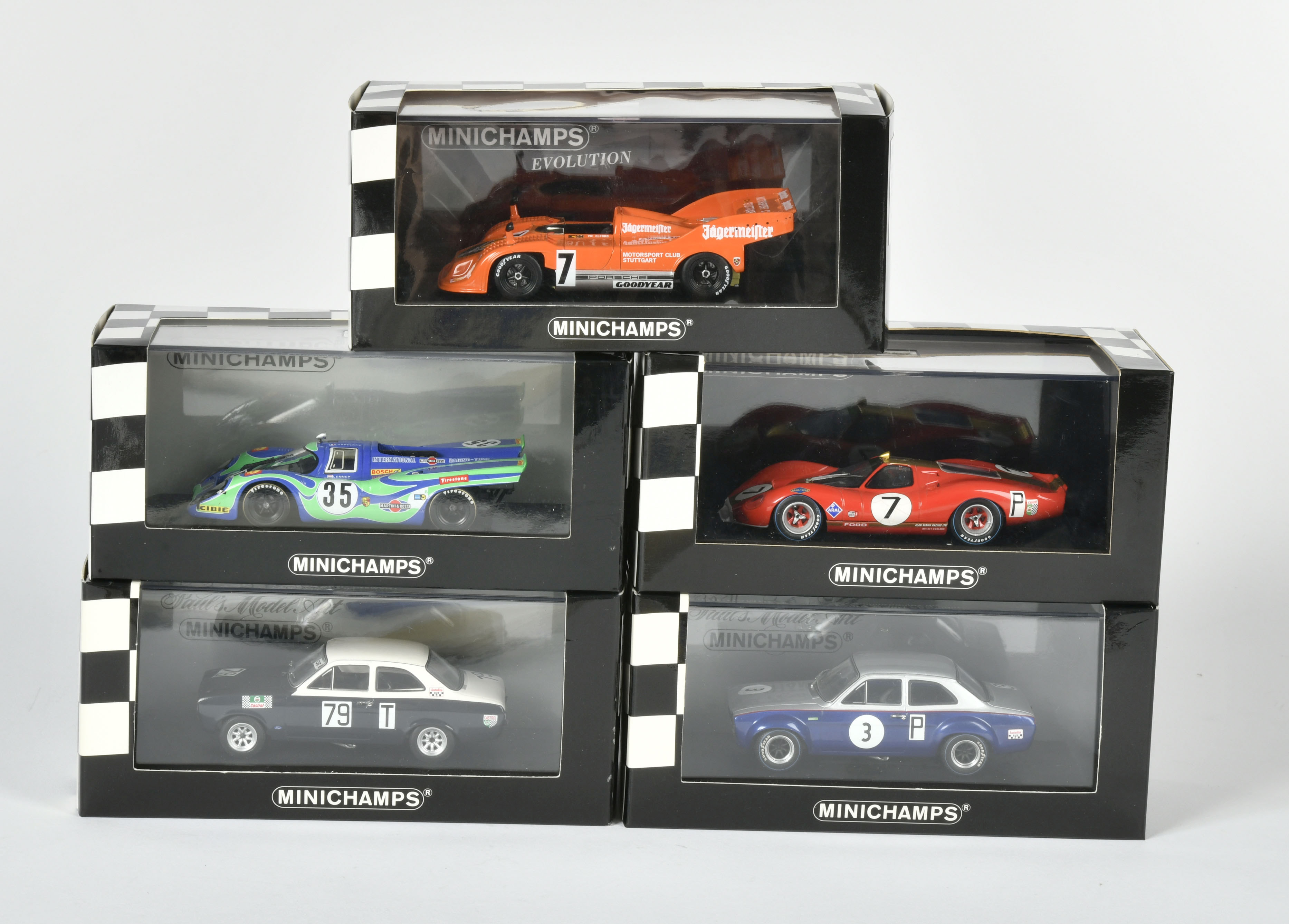 Minichamps, 5 Rennwagen 1968-1973