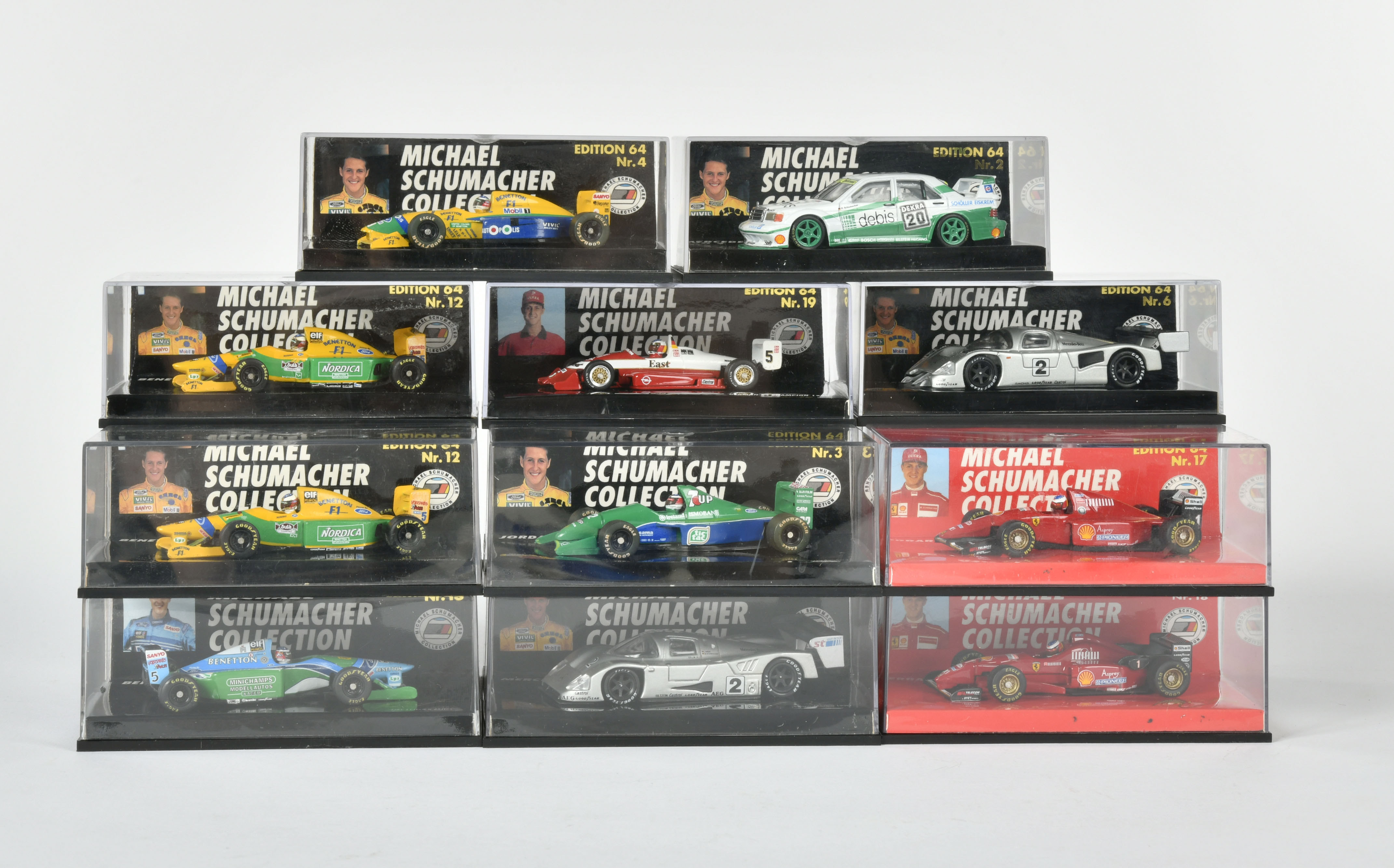 Minichamps, 17 Modelle Michael Schumacher