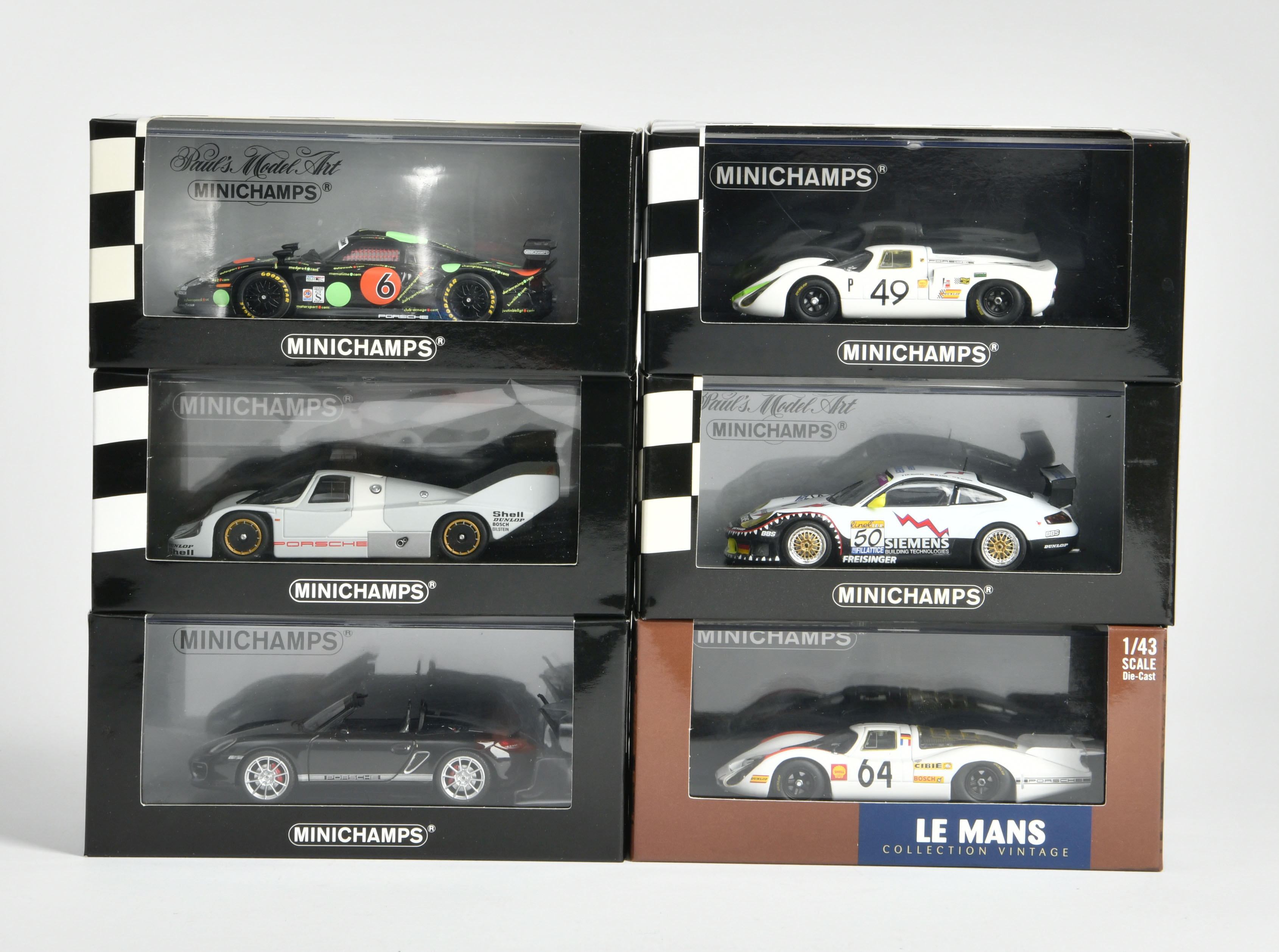 Minichamps, 6 Porsche Modelle