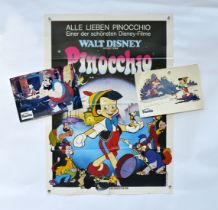 Filmplakat "Pinocchio" + 2 Aushangfotos