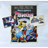 Filmplakat "Pinocchio" + 2 Aushangfotos