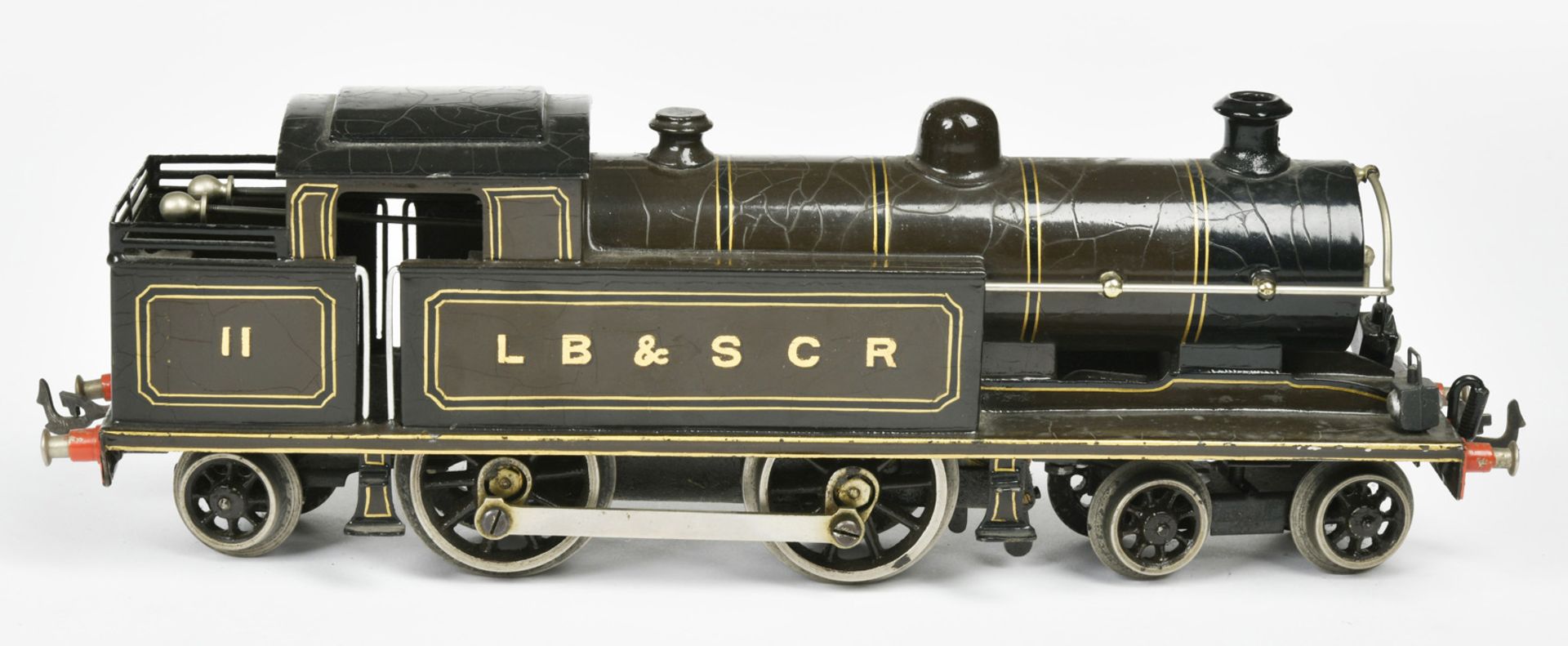 Bing, loco LB & SCR, Germany pw, gauge 0, tin, cw ok, paint d., C 2-3 - Image 4 of 5