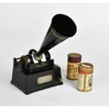 Edison, GEM Phonograph, um 1900, mit Walzen