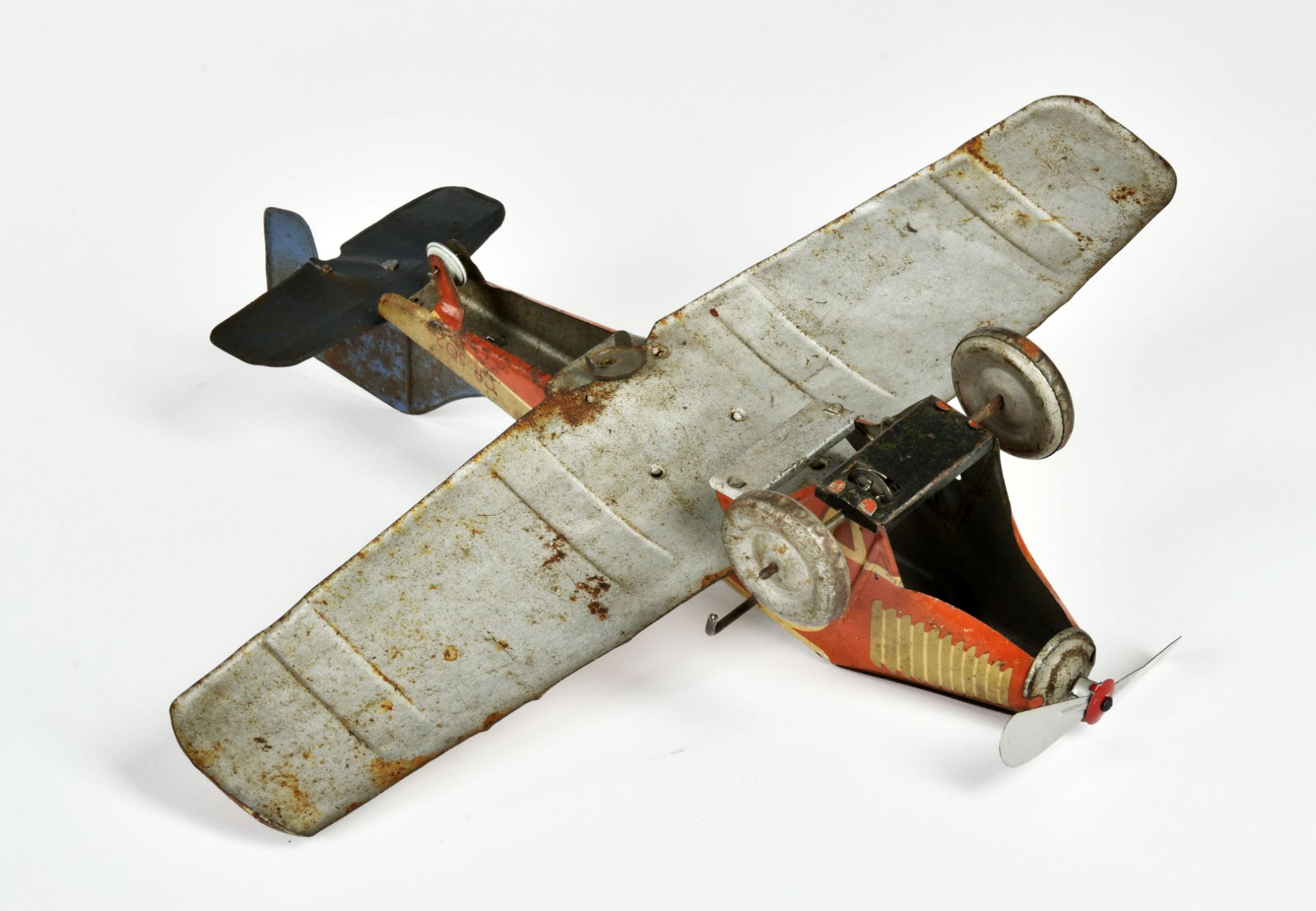Rossignol, plane 502, France, tin, cw ok, paint d., rust d., C 3-4 - Image 3 of 3