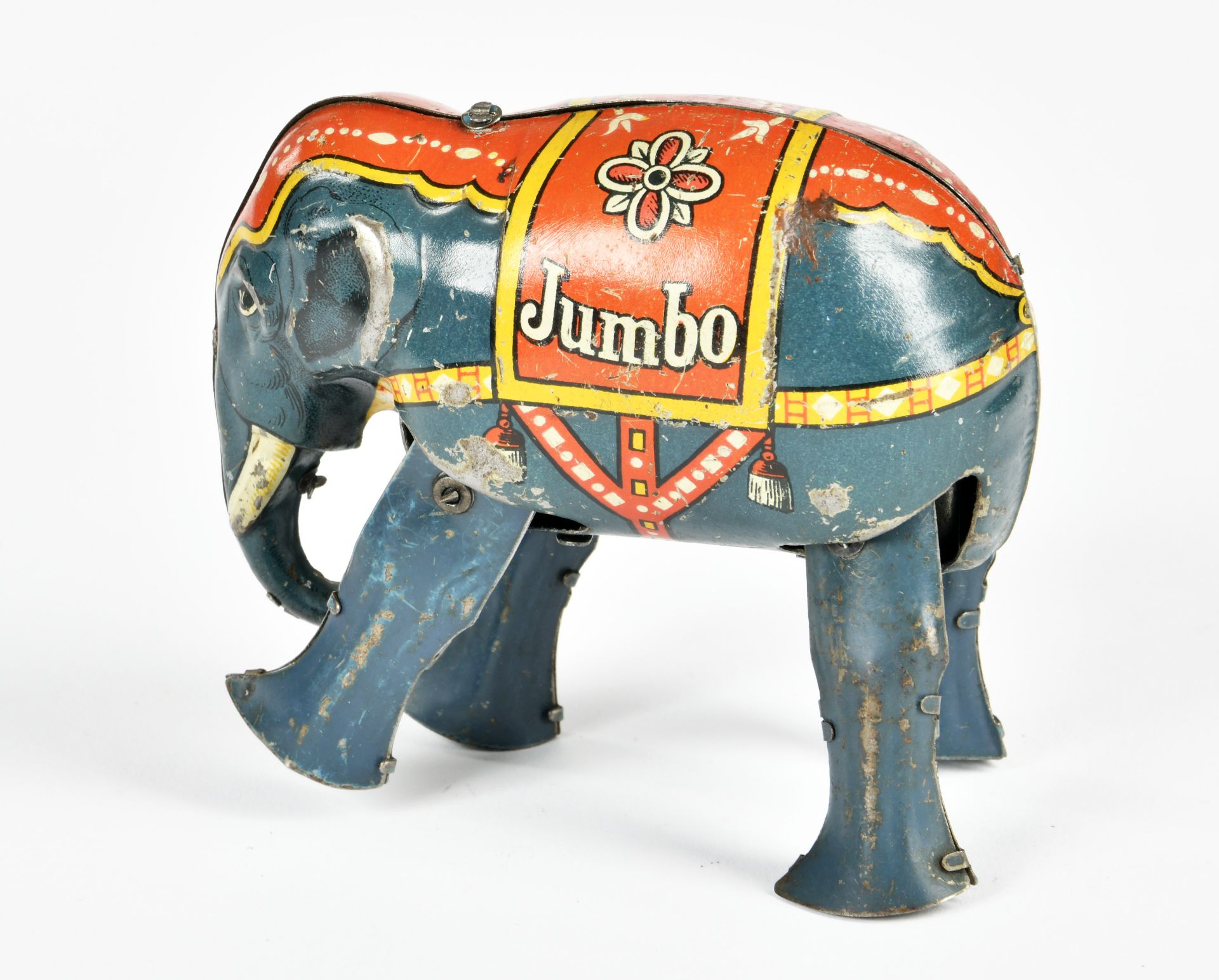 B & S, Jumbo elephant, Germany, 11 cm, tin, cw ok, paint d., C 3 - Image 2 of 3