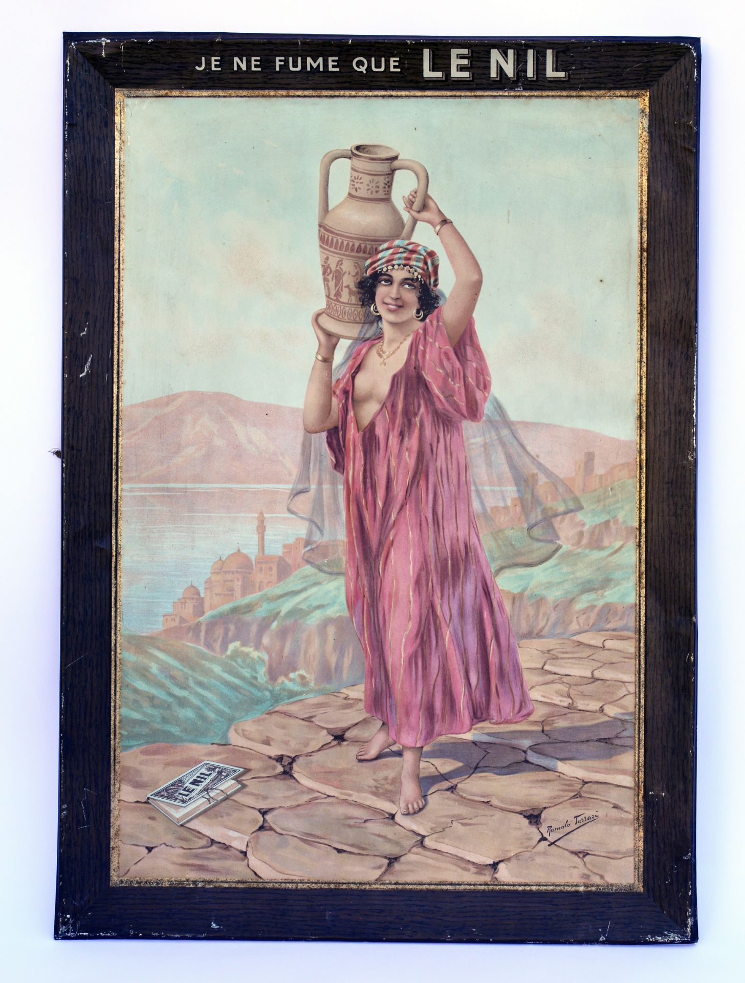 Le Nil, enamel sign, 48 x 68 cm, min. paint d.