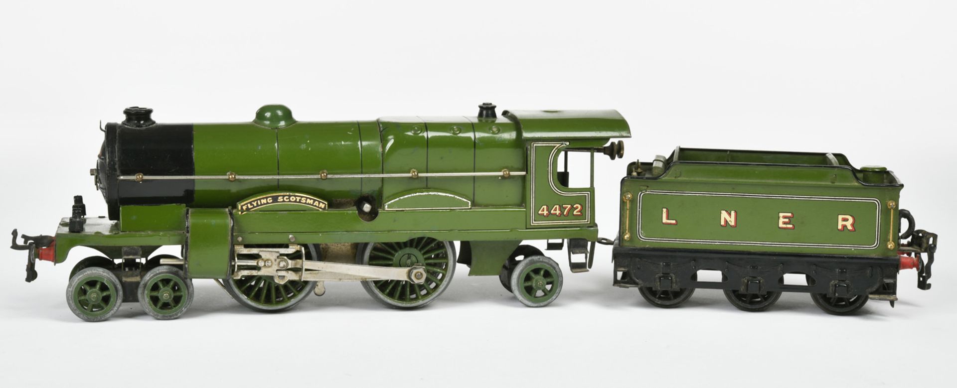 Hornby/Meccano, loco 4472 "Flying Scotsman", England, gauge 0, tin, cw, min. paint d., min. paint - Image 2 of 5