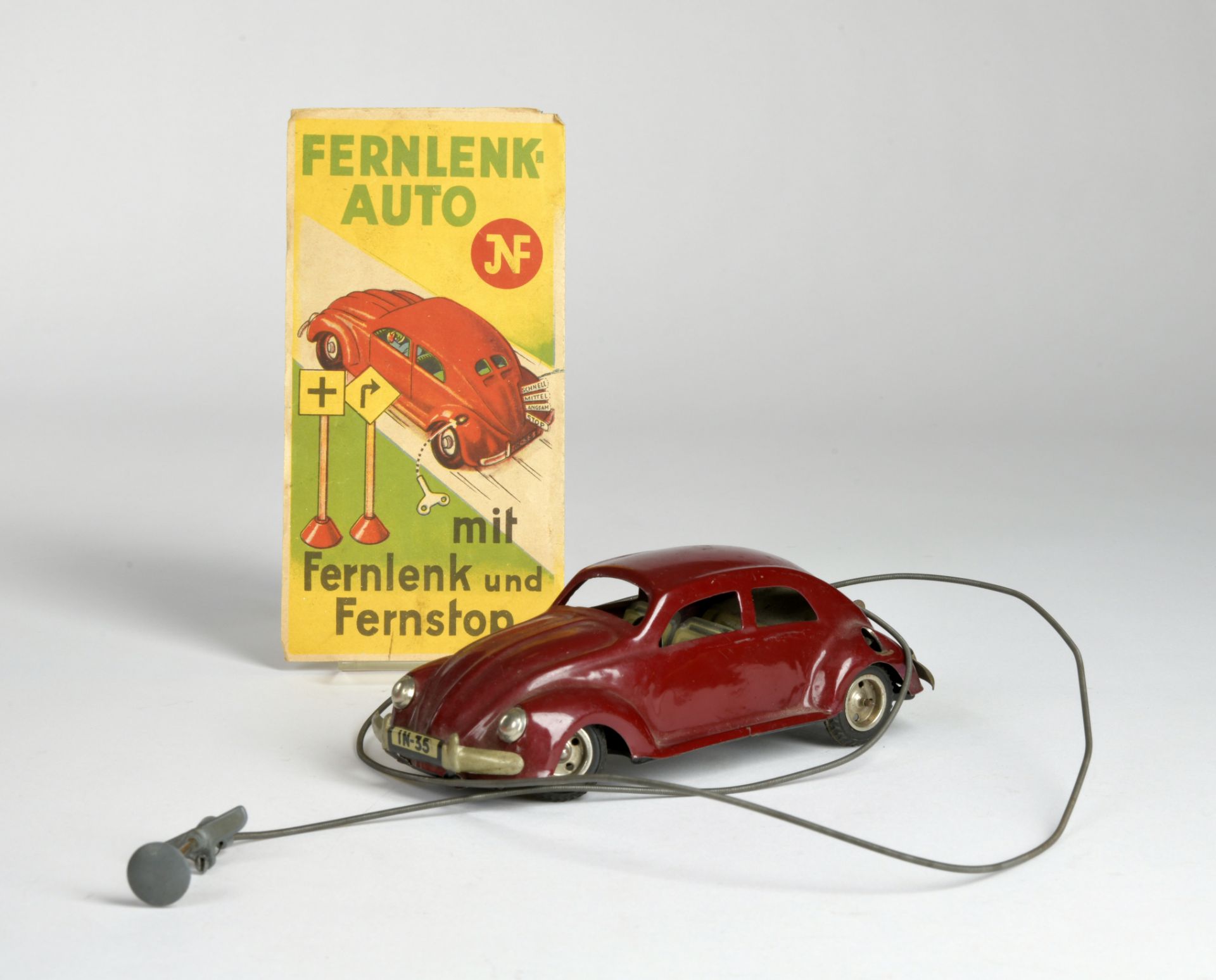 JNF, Käfer Remote Control Car, US Z. Germany, tin, cw ok, paint d., C 2-