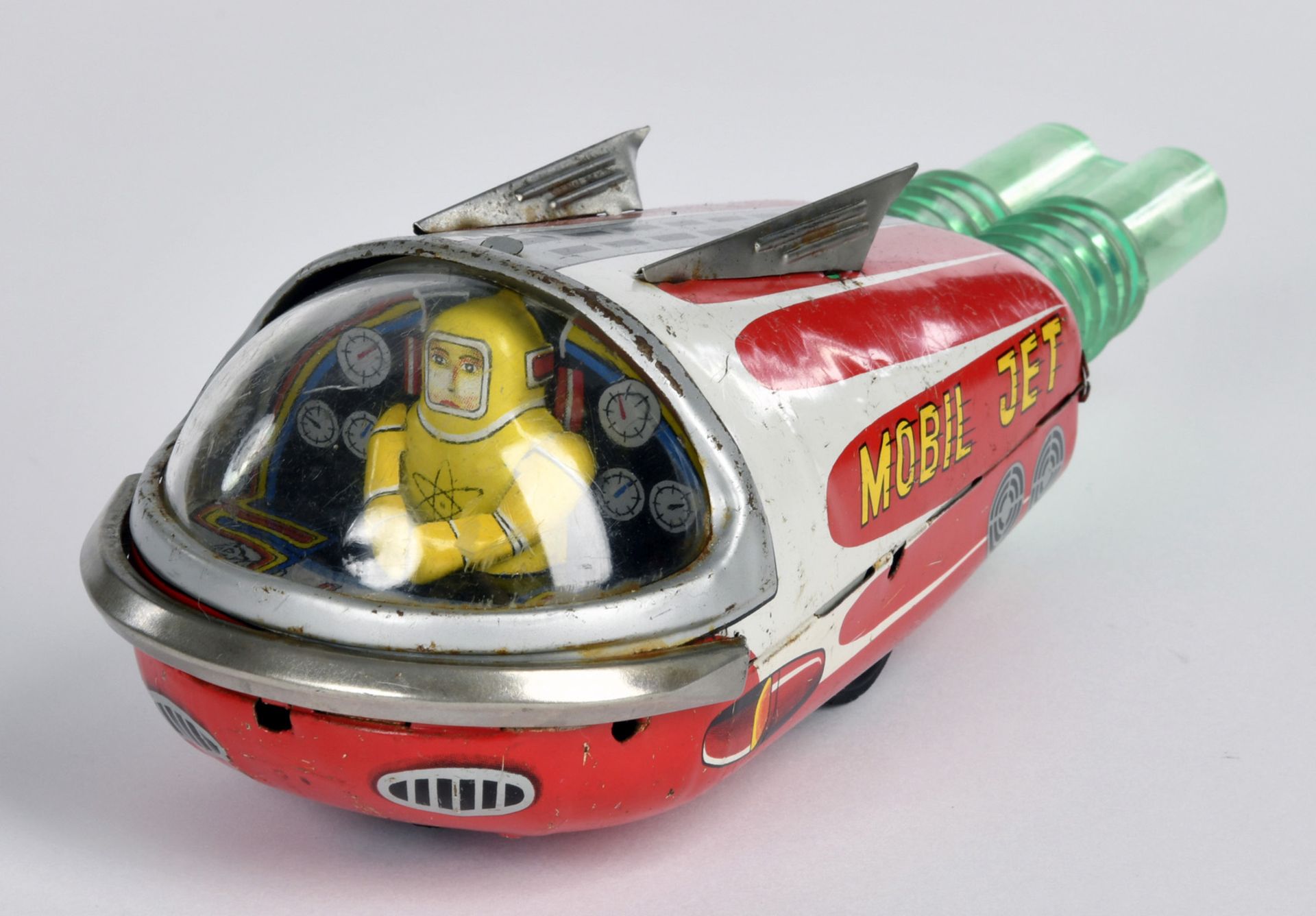 Marubishi, Space Mobil Jet, Japan 21 cm, tin, friction ok, paint d., C 2- - Image 2 of 3