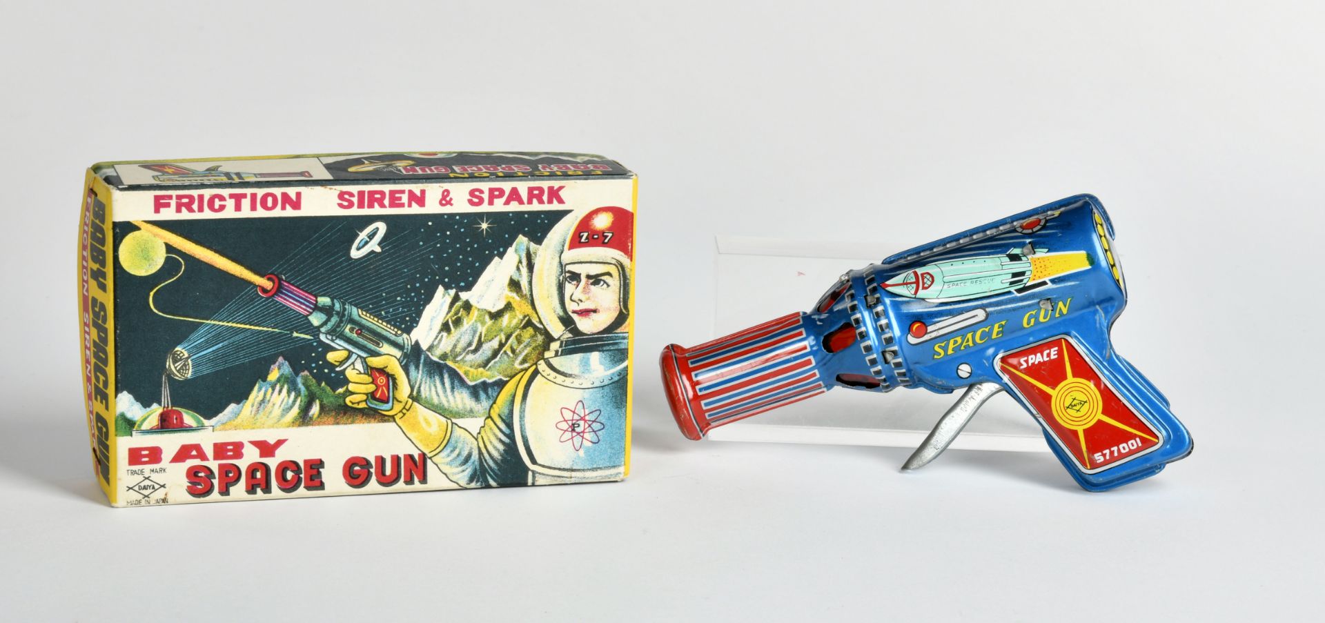 Daiya, Baby Space Gun, Japan, 15 cm, tin, funct. ok, box C 1, C 1-