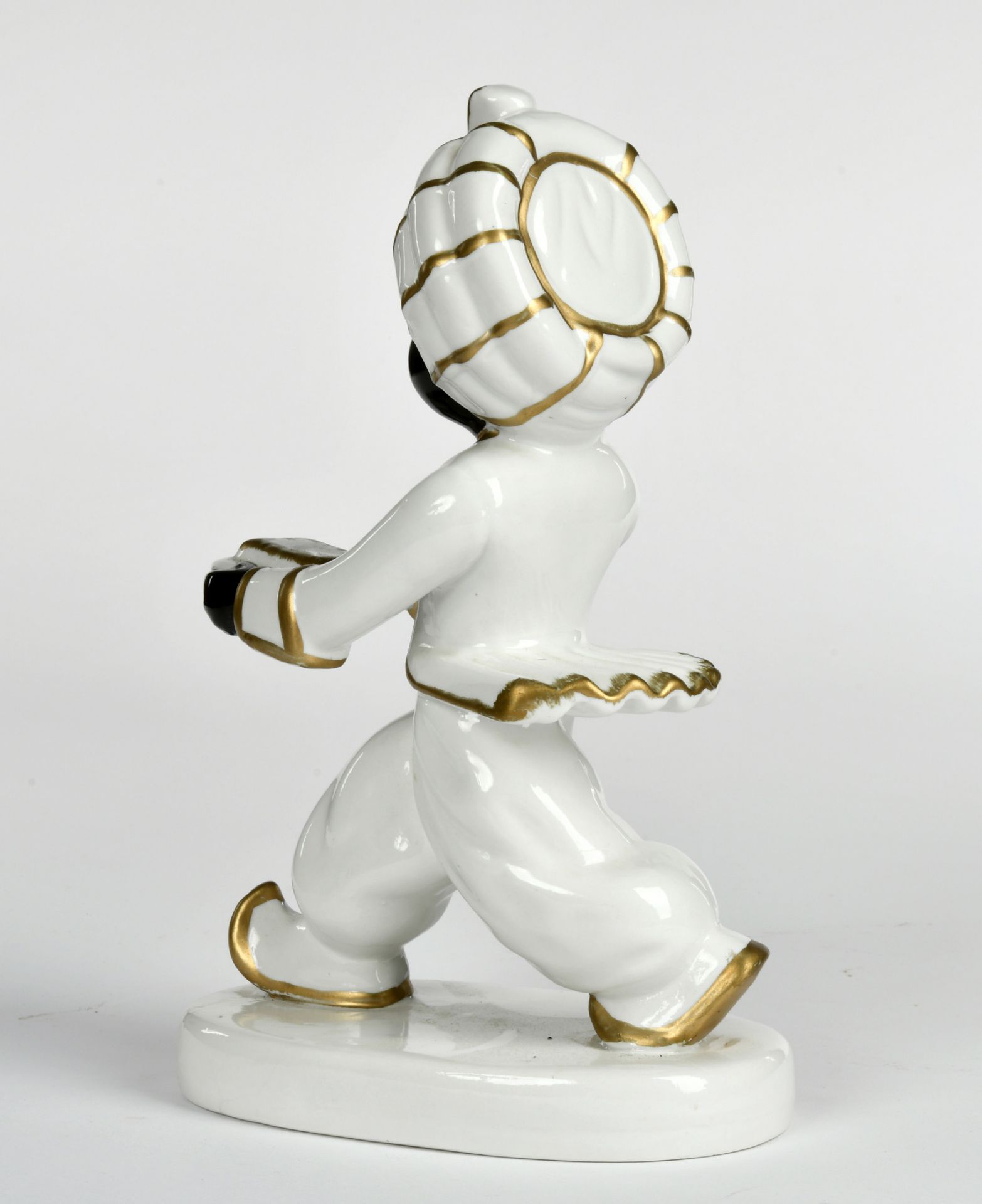 Sarotti Mohr, 29 cm, porcelain, marked Neuendorf, min. crack on sockle, otherwise C 1 - Image 4 of 4