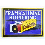 Kodak, Emailleschild (Schweden um 1940)