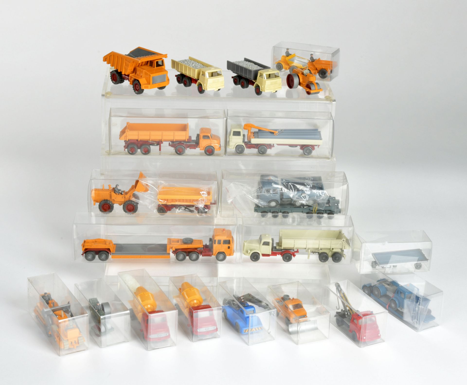 Wiking, 23 construction vehicles, 60s-70s, 1:87, plastic, C 1/1-