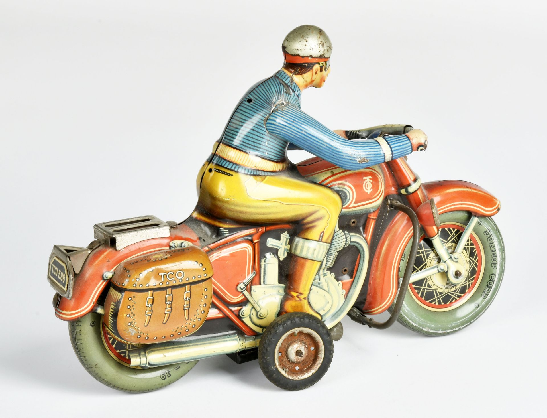 Tippco, motorcycle, W.-Germany, 28cm, paint d., rust d., not complete, please inspect - Image 2 of 3