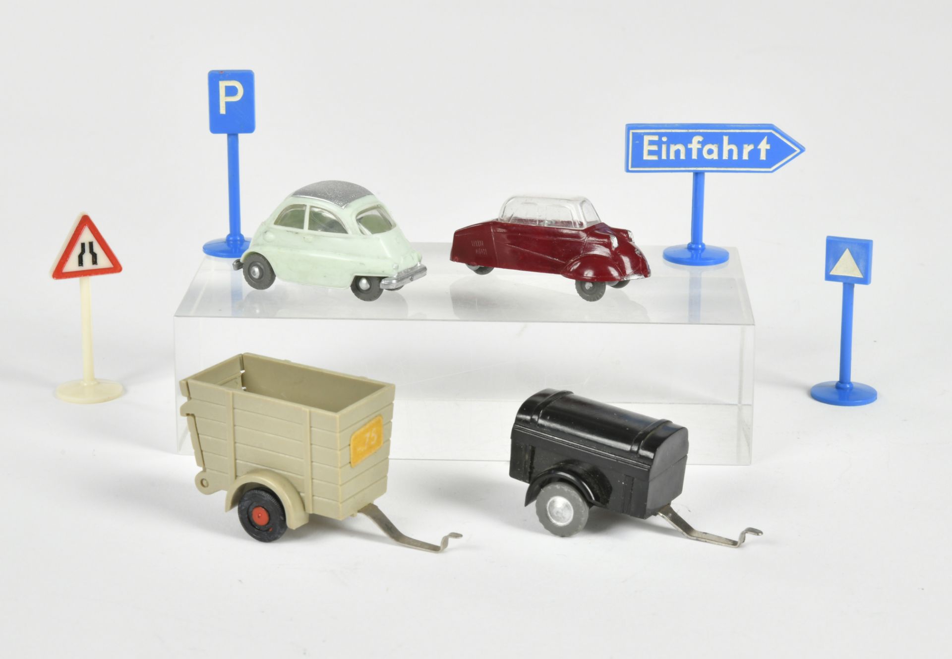 Siku, BMW Isetta, Kabinenroller + accessories, W.-Germany, 1:66, C 1-2