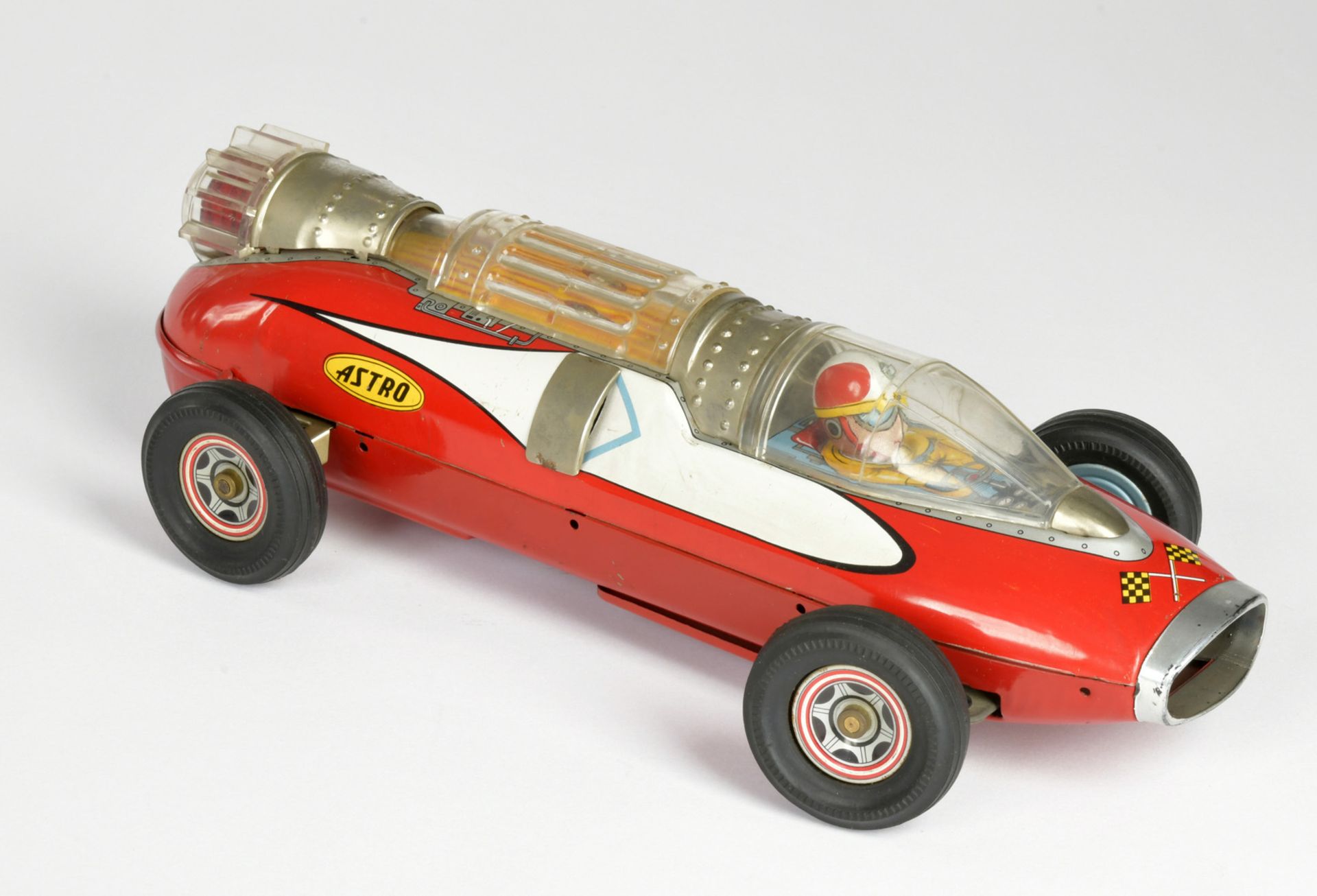 Daiya, Astro Racer, Japan, 30 cm, tin, bat. drive + function ok, paint d., C 2 - Image 2 of 3